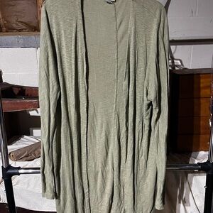 A New Day Sage Green Ribbed Sweater